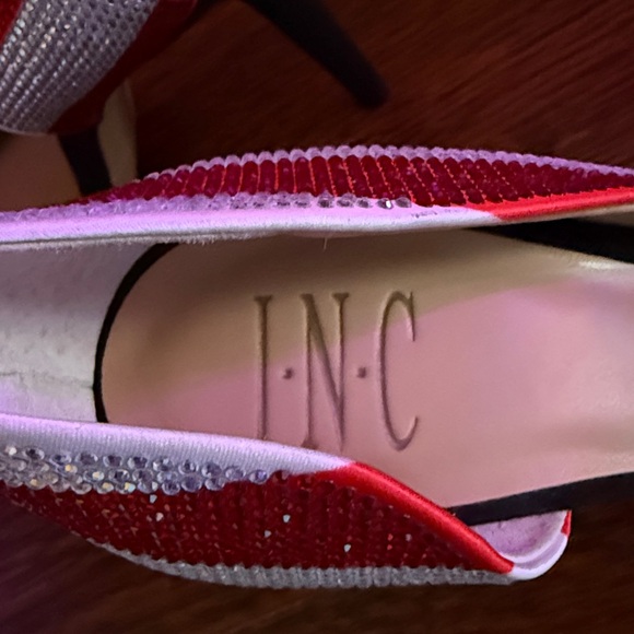 INC International Concepts Red White Blue Heels. - Picture 4 of 5